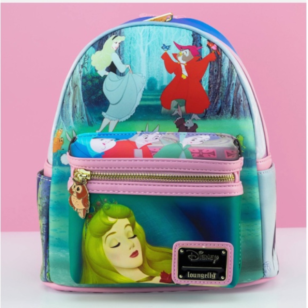 Loungefly x Disney Sleeping Beauty Scenes Backpack Bag Purse NWT